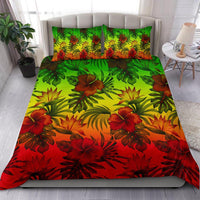 Polynesian Bedding Set - Reggae Hibiscus Patterns - Polynesian Pride