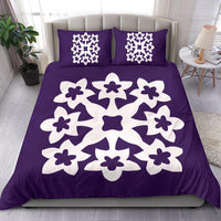Hawaiian Bedding Set Royal Pattern - Purple - A1 Style - Polynesian Pride