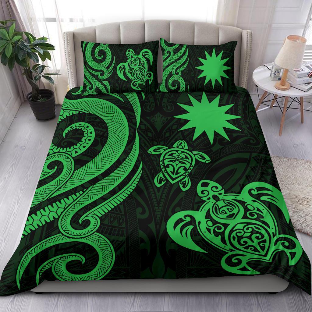 Nauru Bedding Set - Green Tentacle Turtle - Polynesian Pride