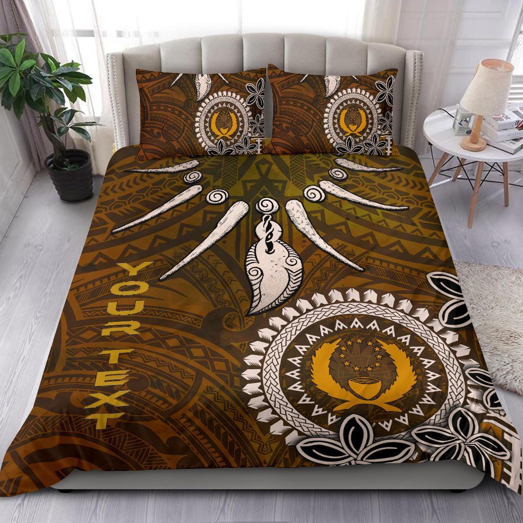 Pohnpei Custom Personalised Bedding Set - Polynesian Boar Tusk - Polynesian Pride