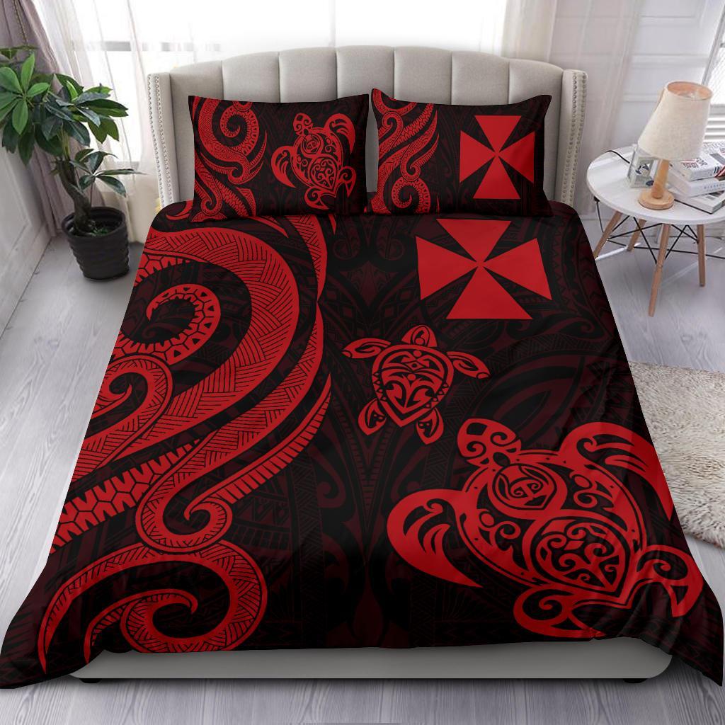 Wallis and Futuna Bedding Set - Red Tentacle Turtle - Polynesian Pride