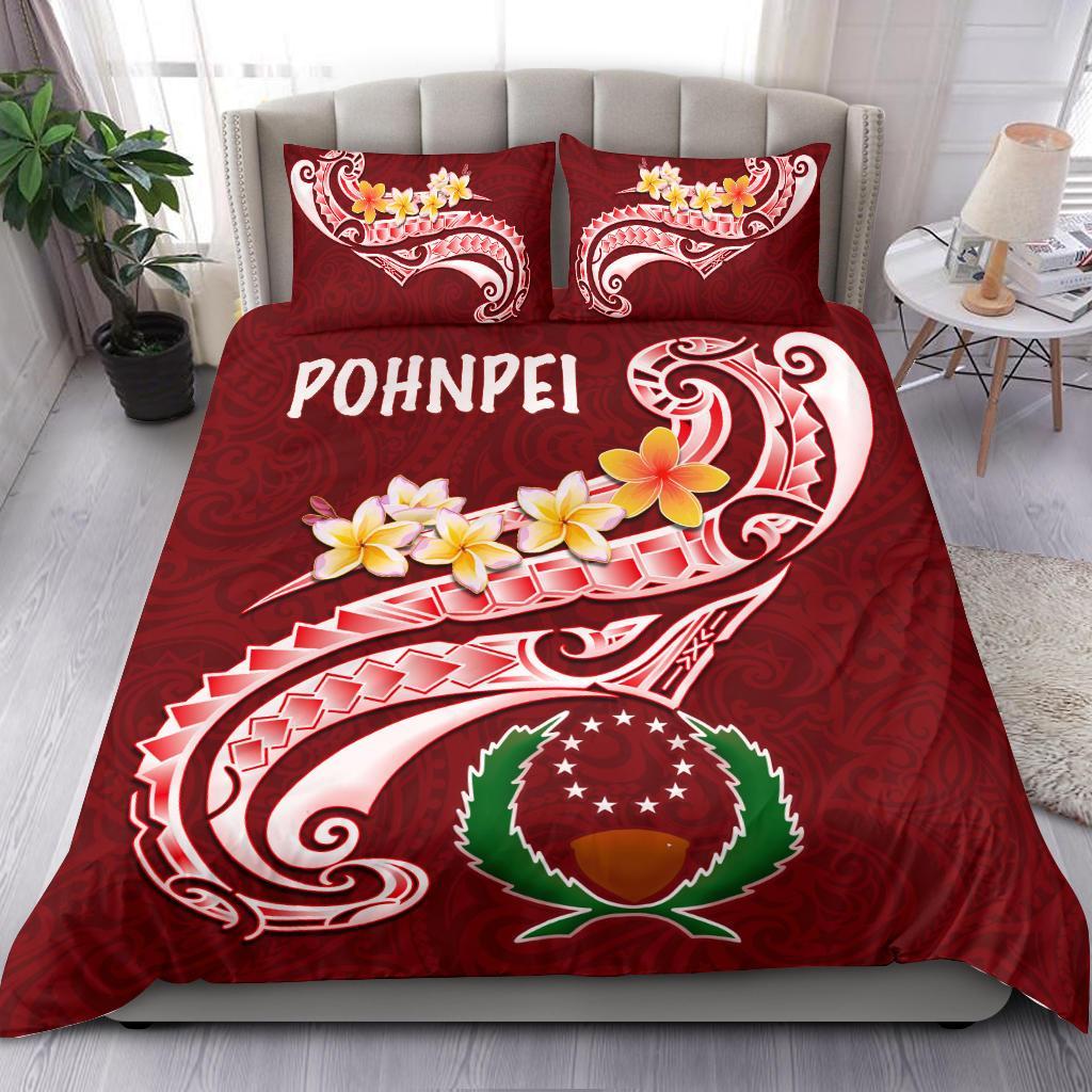 Pohnpei Bedding Set - Pohnpei Seal Polynesian Patterns Plumeria - Polynesian Pride