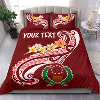 Pohnpei Personalised Bedding Set - Pohnpei Seal Polynesian Patterns Plumeria - Polynesian Pride