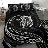 Hawaiian Map Turtle Polynesian Bedding Set - White - Frida Style - Polynesian Pride