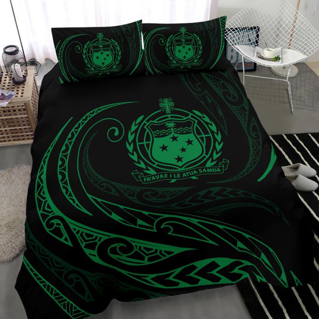 Samoa Bedding Set - Green - Frida Style - Polynesian Pride
