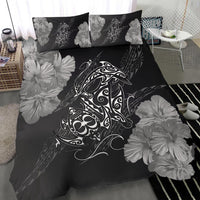 Hawaiian Hibiscus Dolphin Manta Ray Turtle Polynesian Bedding Set Waves - Polynesian Pride