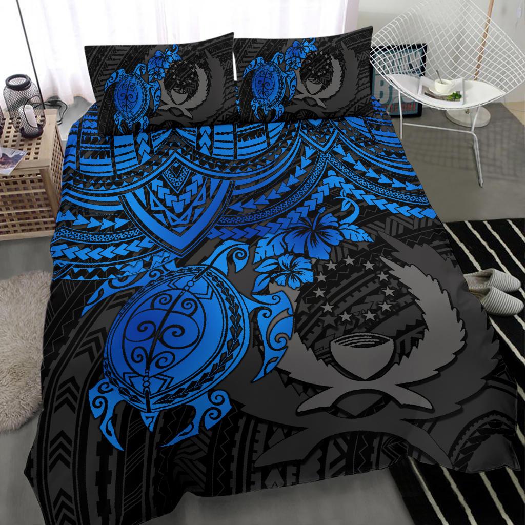 Pohnpei Polynesian Duvet Cover Set - Polynesian Blue Turtle - Polynesian Pride