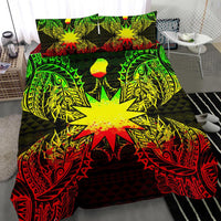 Polynesian Bedding Set - Nauru Duvet Cover Set Map Reggae - Polynesian Pride