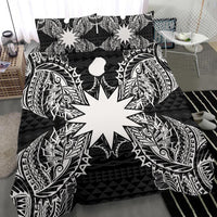 Polynesian Bedding Set - Nauru Duvet Cover Set Map Black - Polynesian Pride