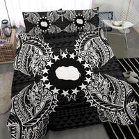 Polynesian Bedding Set - Cook Islands Duvet Cover Set Map Black - Polynesian Pride