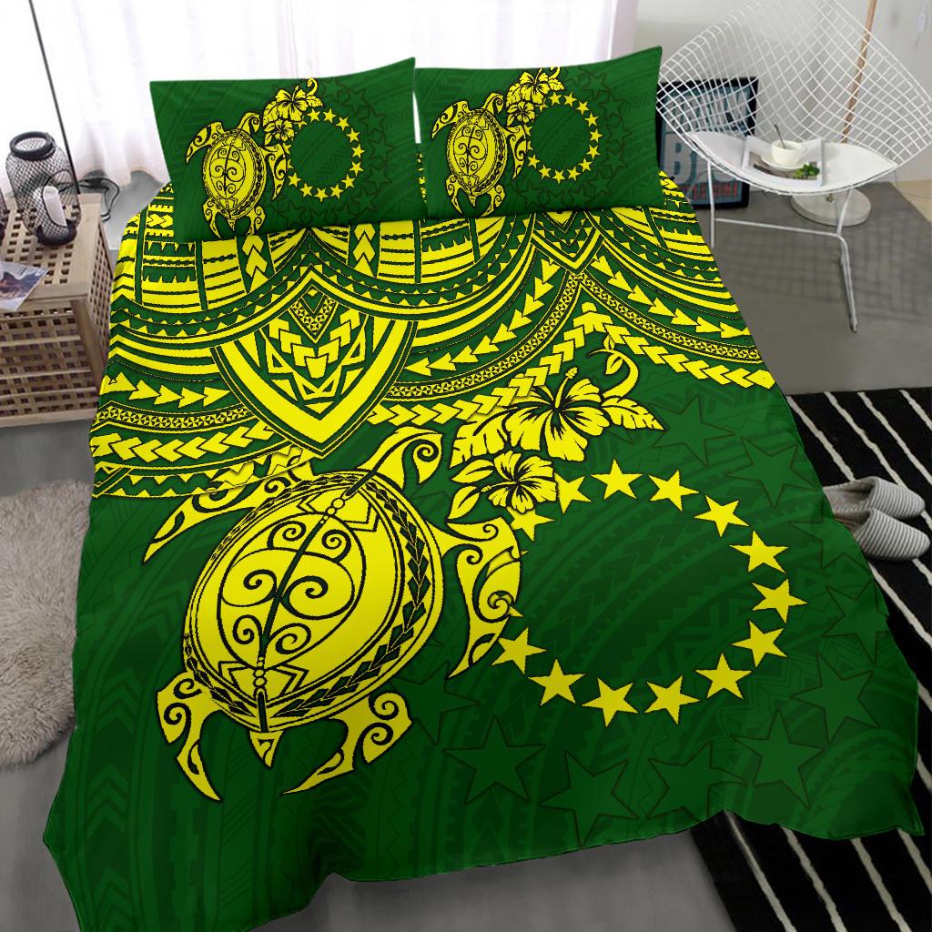 Polynesian Bedding Set - Cook Islands Duvet Cover Set - Polynesian Turtle - Polynesian Pride