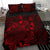 Polynesian Bedding Set - Vanuatu Duvet Cover Set Red Color - Polynesian Pride