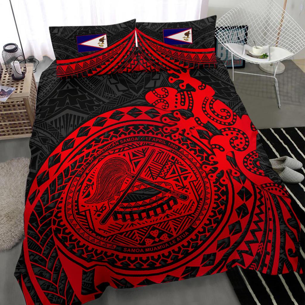Polynesian Bedding Set - American Samoa Duvet Cover Polynesian Lizard - Polynesian Pride