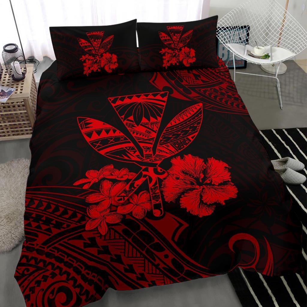 Hawaiian Bedding Set - Kanaka Maoli Polynesian Red - Polynesian Pride