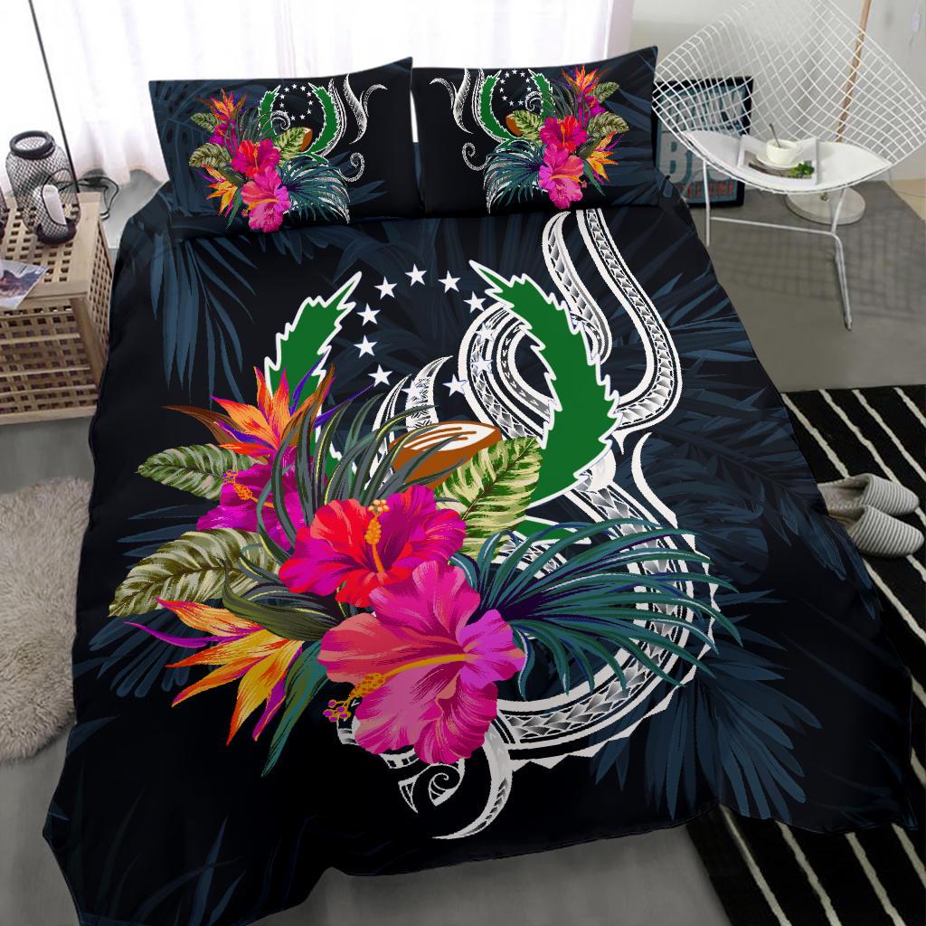Polynesian Bedding Set - Pohnpei Duvet Cover Set Tropical Flowers - Polynesian Pride