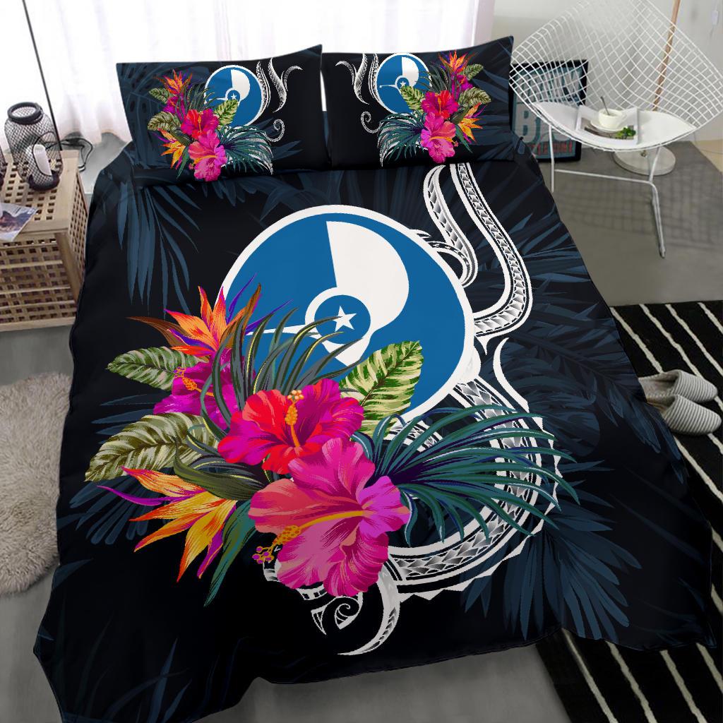 Polynesian Bedding Set - Yap Duvet Cover Set Tropical Flowers - Polynesian Pride