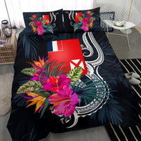 Polynesian Bedding Set - Wallis and Futuna Duvet Cover Set Tropical Flowers - Polynesian Pride