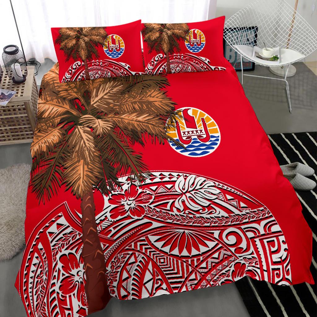 French Polynesia Bedding Set - Palm Tree Polynesian Pattern - Polynesian Pride