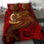 Vanuatu Polynesian Bedding Set - Red Shark Polynesian Tattoo - Polynesian Pride