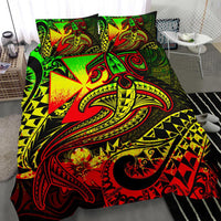 Polynesian Wallis and Futuna Bedding Set - Reggae Shark Polynesian Tattoo - Polynesian Pride