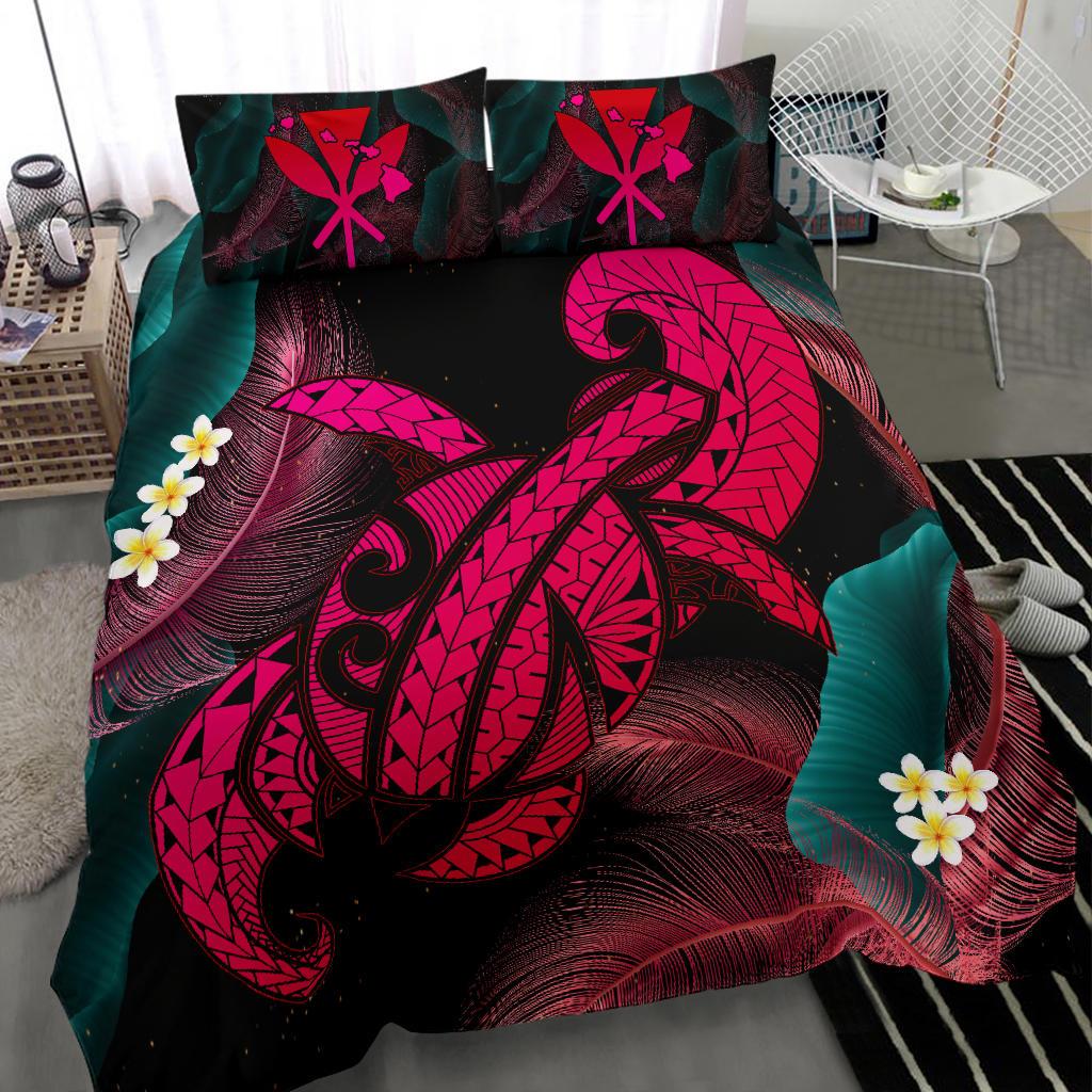Hawaii Turtle Polynesian Tropical Bedding Set - Ghia Style Pink - Polynesian Pride