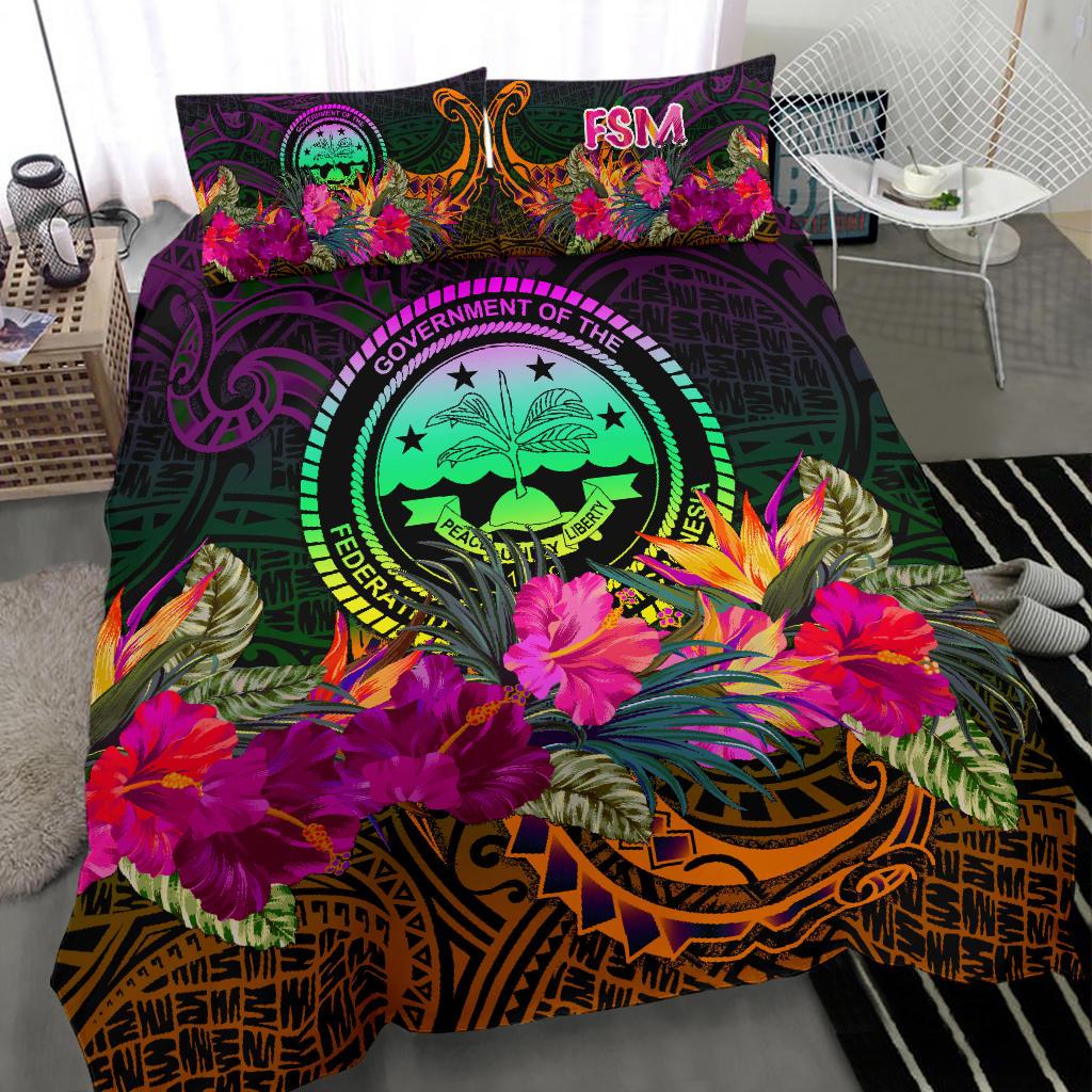 Federated States of Micronesia Bedding Set - Summer Hibiscus - Polynesian Pride