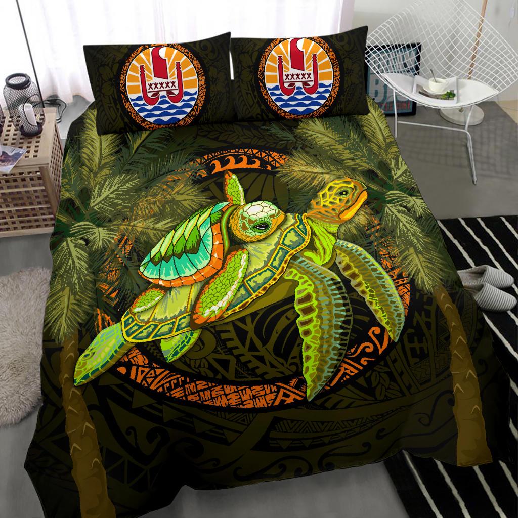 Tahiti Bedding Set - Polynesian Turtle Palm Tree - Polynesian Pride