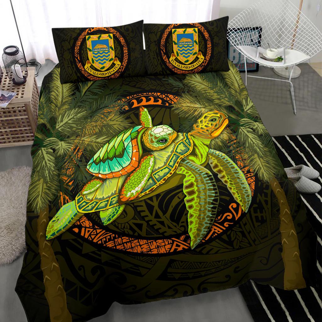 Tuvalu Bedding Set - Polynesian Turtle Palm Tree - Polynesian Pride