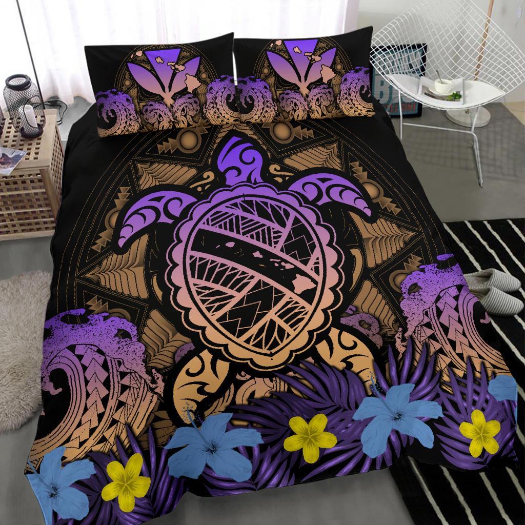 Hawaii Bedding Set - Hawaii Turtle Polynesian Gold Bedding Set - Kuly Style - Polynesian Pride