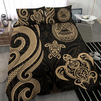 American Samoa Bedding Set - Gold Tentacle Turtle - Polynesian Pride
