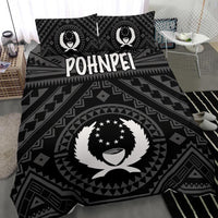 Pohnpei Bedding Set - Pohnpei Seal With Polynesian Tattoo Style ( Black) - Polynesian Pride