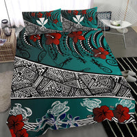 Hawaii Bedding Set - Lizard And Turtle Green - Polynesian Pride