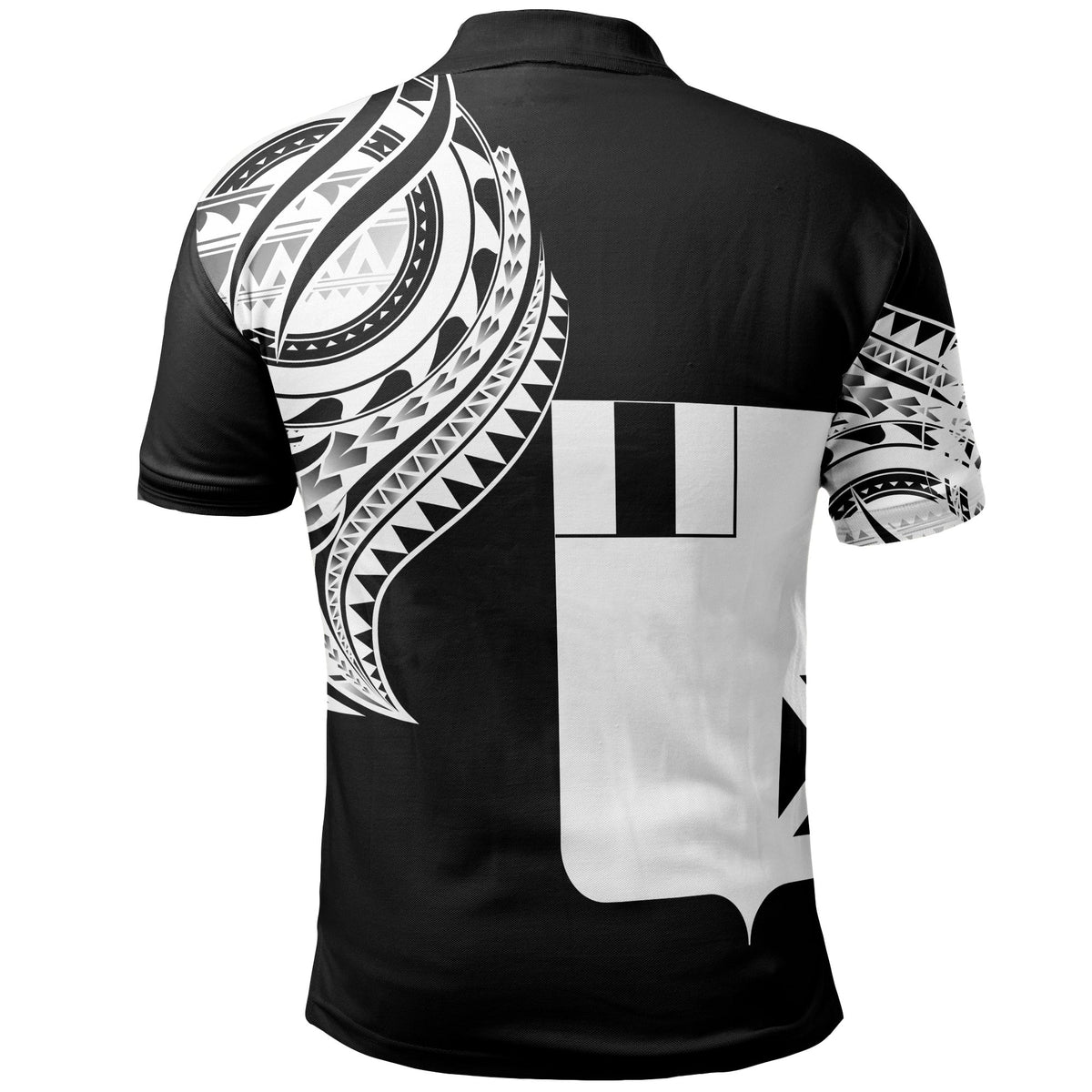 Wallis and Futuna Custom Polo Shirt Wallis and Futuna Tatau White Patterns - Polynesian Pride