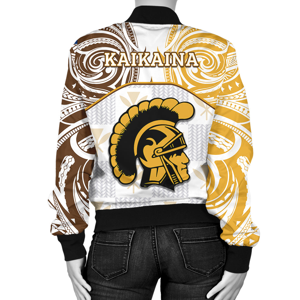 (KAIKAINA) Kanaka Mililani High School Bomber Jacket Demodern LT13 - Polynesian Pride