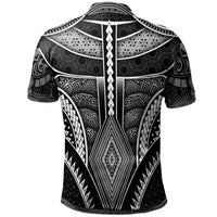 Polynesian Polo Shirt American Samoa Coat Of Arm With Poly Patterns - Polynesian Pride