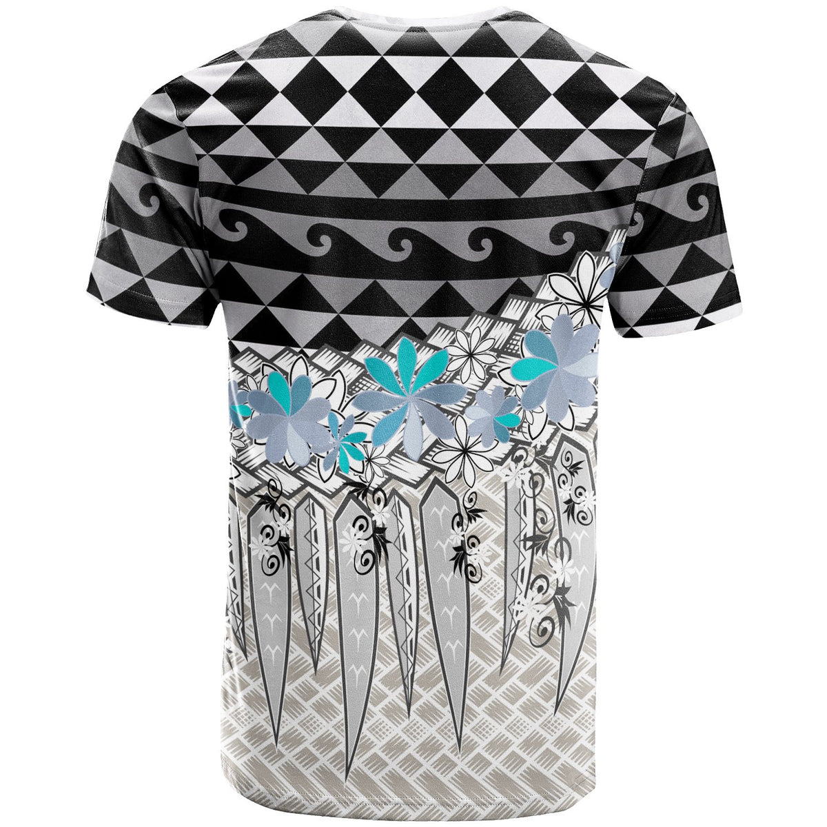 New Caledonia T Shirt Coconut Leaves Weave Pattern - Polynesian Pride