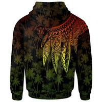 Niue Hoodie Polynesian Wings (Reggae) - Polynesian Pride