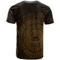 American Samoa Polynesian T Shirt Polynesian Circle (Golden) - Polynesian Pride