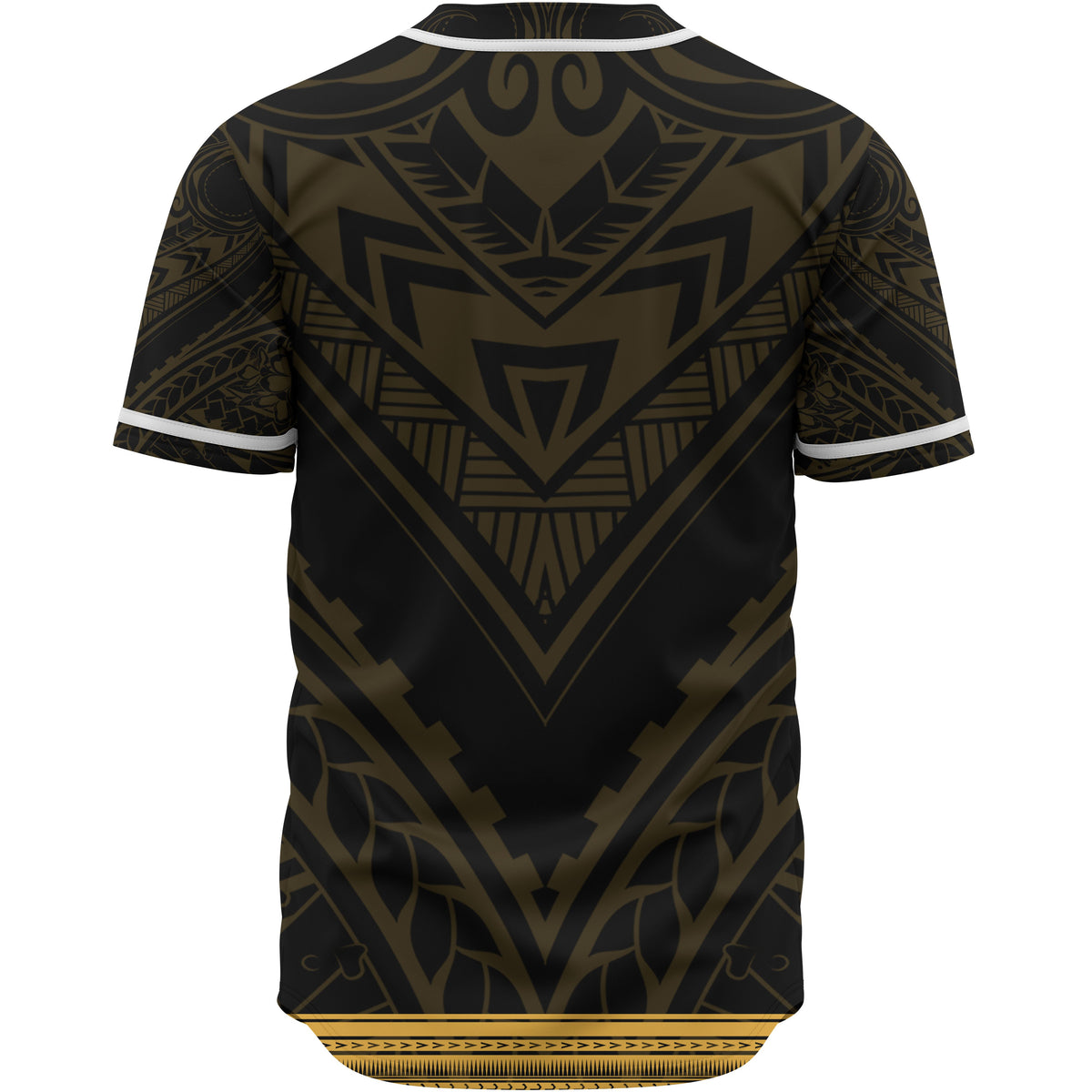 Kiribati Baseball Shirt - Polynesian Gold Patterns Collection - Polynesian Pride