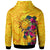 Polynesian Hoodie Vanuatu Symbols With Hibiscus - Polynesian Pride