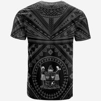 Fiji Custom T Shirt Fiji Seal With Polynesian Tattoo Style ( Black) - Polynesian Pride