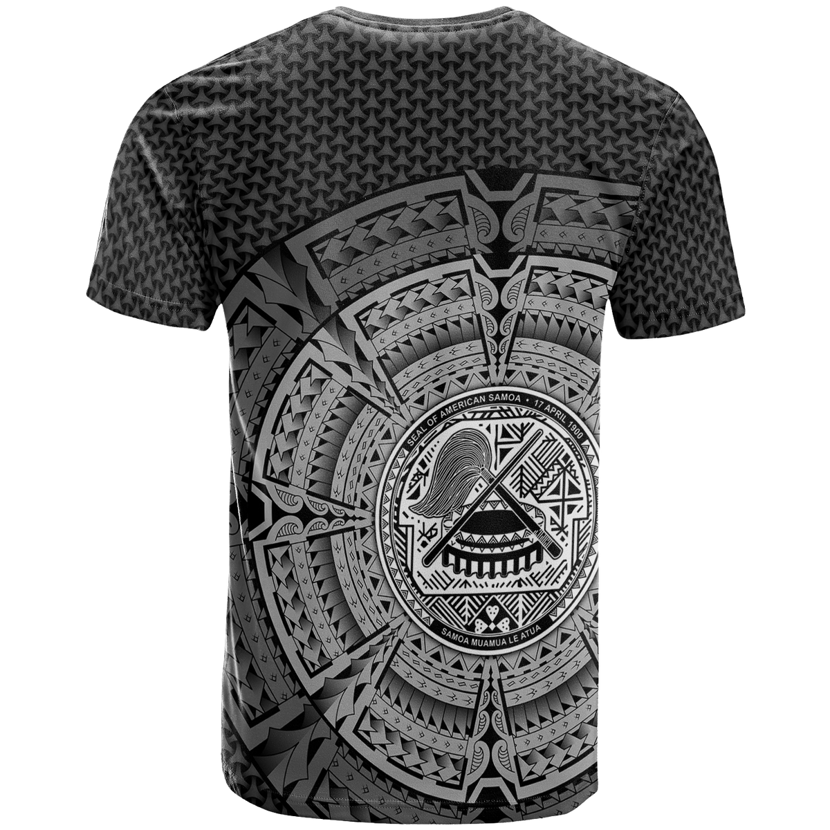 American Samoa Polynesian T Shirt Polynesian Circle (White) - Polynesian Pride