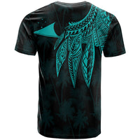 Tokelau Polynesian T Shirt Polynesian Wings (Turquoise) - Polynesian Pride
