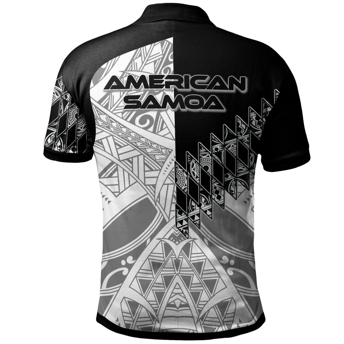American Samoa Polo Shirt Symmetry Style - Polynesian Pride