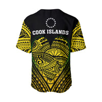 (Custom Personalised) Cook Islands Pattern Baseball Jersey Always In My Heart LT13 - Polynesian Pride