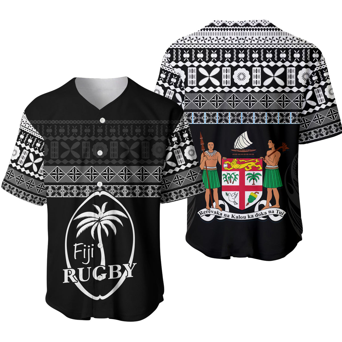 Fiji Rugby Baseball Jersey Lifestyle 2022 Flying Fijians LT13 - Polynesian Pride