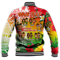 (Custom Personalised) Aloha Poly Fest Baseball Jacket Polynesian Pattern With Tropical Flowers LT14 - Polynesian Pride
