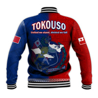 TokoUso Baseball Jacket Tonga and Samoa United We Stand Divided We Fall LT14 - Polynesian Pride