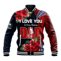 Samoa Fathers Day Baseball Jacket Polynesian Best Dad Ever LT13 - Polynesian Pride