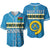 (Custom Personalised) Sanma Province Baseball Jersey Vanuatu Pig Tusk Polynesian Flag Style Ver.02 LT14 Blue - Polynesian Pride